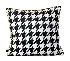 Poszewka CHIC OBSESSION 45x45 cm czarno biała welwetowa  - Miniaturka zdjęcia nr 2
