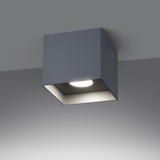 Plafon HATI 10x10x10 cm nowoczesna lampa sufitowa loft szary kwadrat GU10 - Miniaturka zdjęcia nr 3