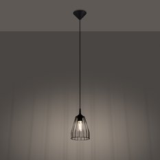 Lampa wisząca LEYO 85x15x15cm nowoczesna E27 do salonu - Miniaturka zdjęcia nr 3