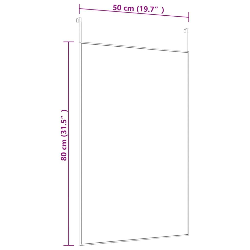 Lustro 50x80 cm do sypialni łazenki na drzwi szkło i aluminium złote nr. 4