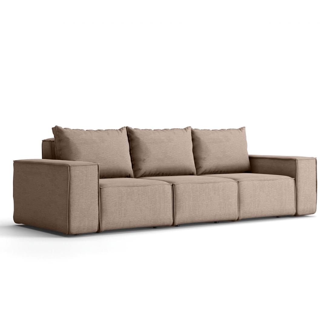 Sofa ogrodowa SONNE 245x88x73 cm 3 - osobowa wodoodporna na taras do ogrodu beżowa