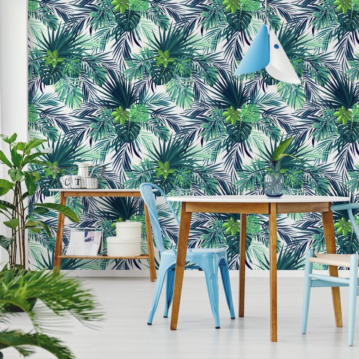 Tapeta liście egzotyczne MONSTERA zieleń przyroda  nr. 6