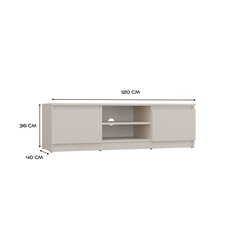 Szafka RTV Malwa 36x120x40 cm do salonu kaszmir beż - Miniaturka zdjęcia nr 6
