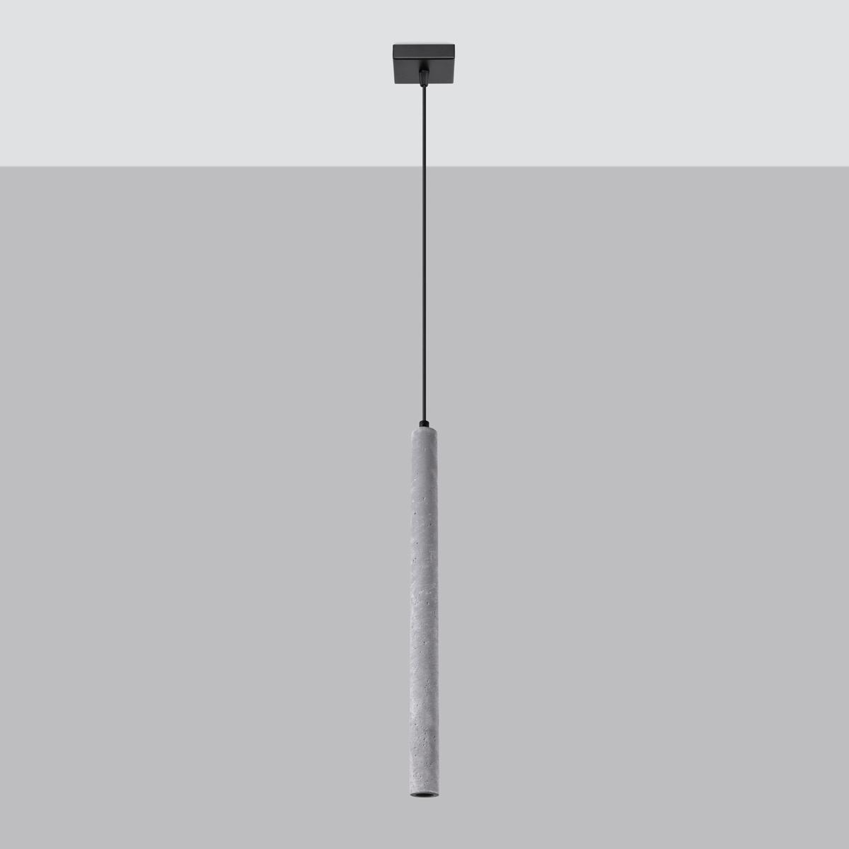 Lampa wisząca PASTELO 1 beton 120x3.5x3.5cm nowoczesna lampa G9 do salonu nr. 2