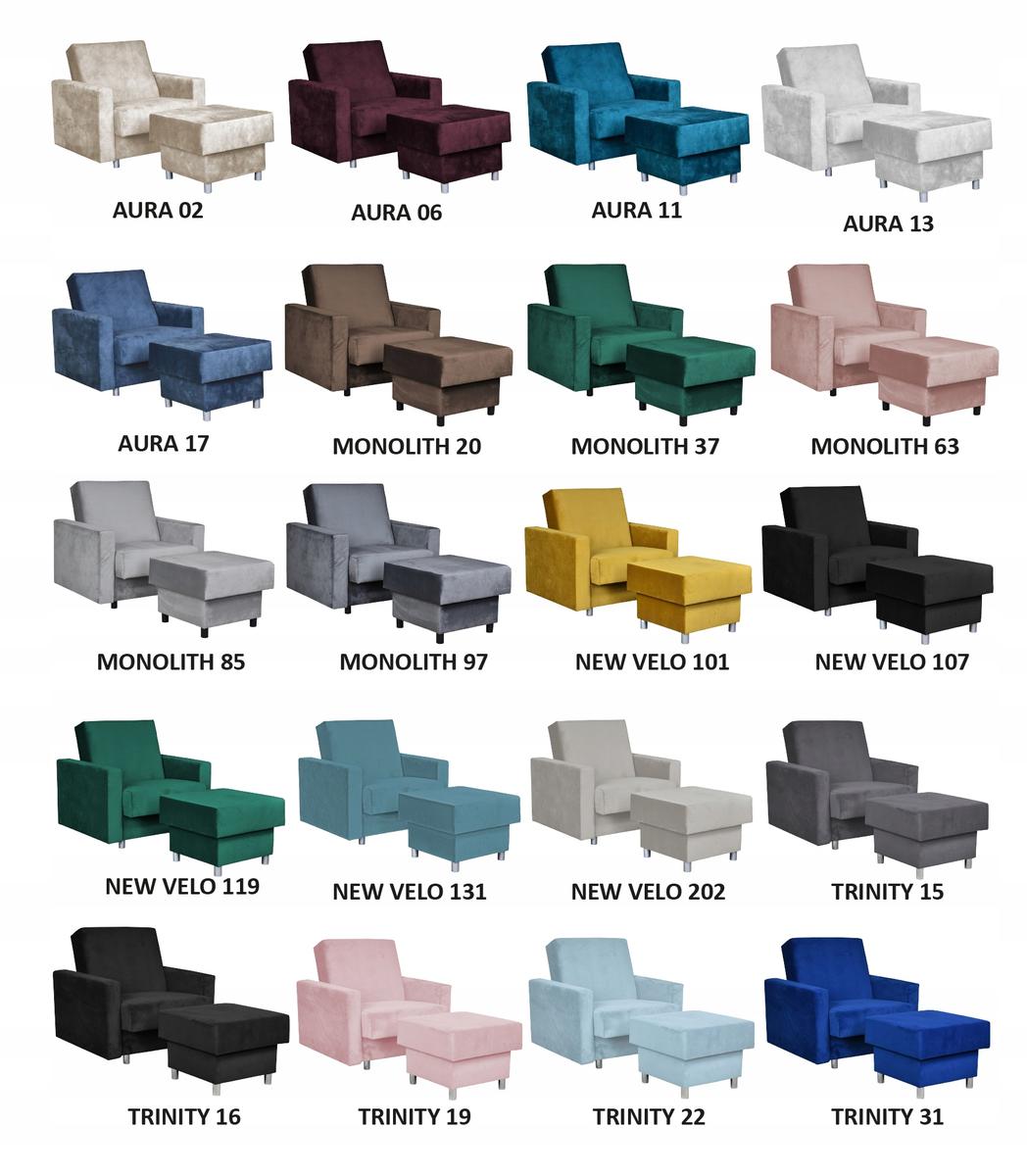 Fotel rozkładany z podnóżkiem Alicja poczekalnia nr. 11