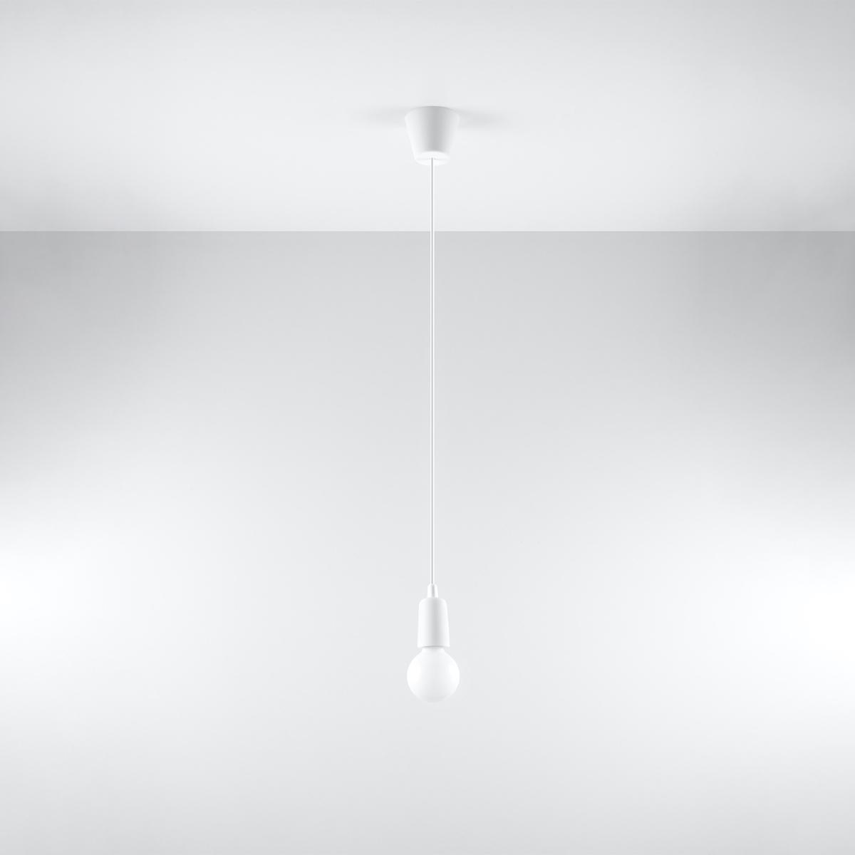 Lampa wisząca DIEGO 1 biała 90x9x9cm nowoczesna E27 do salonu nr. 2