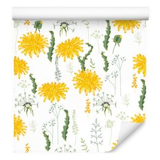 Tapeta W Rolce KWIATY Mlecze Natura Ozdoba Liście  - Miniaturka zdjęcia nr 3