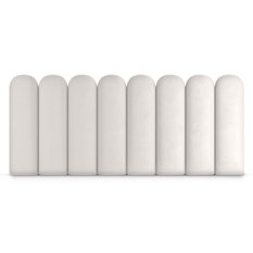 Panele tapicerowane 30x80 cm na ścianę płotek wezgłowie kremowy - Miniaturka zdjęcia nr 4