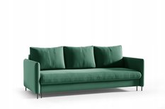 Kanapa BELISSA 216x91x95 cm sofa z funkcją spania z pojemnikiem RIVIERA zielona do salonu - Miniaturka zdjęcia nr 3