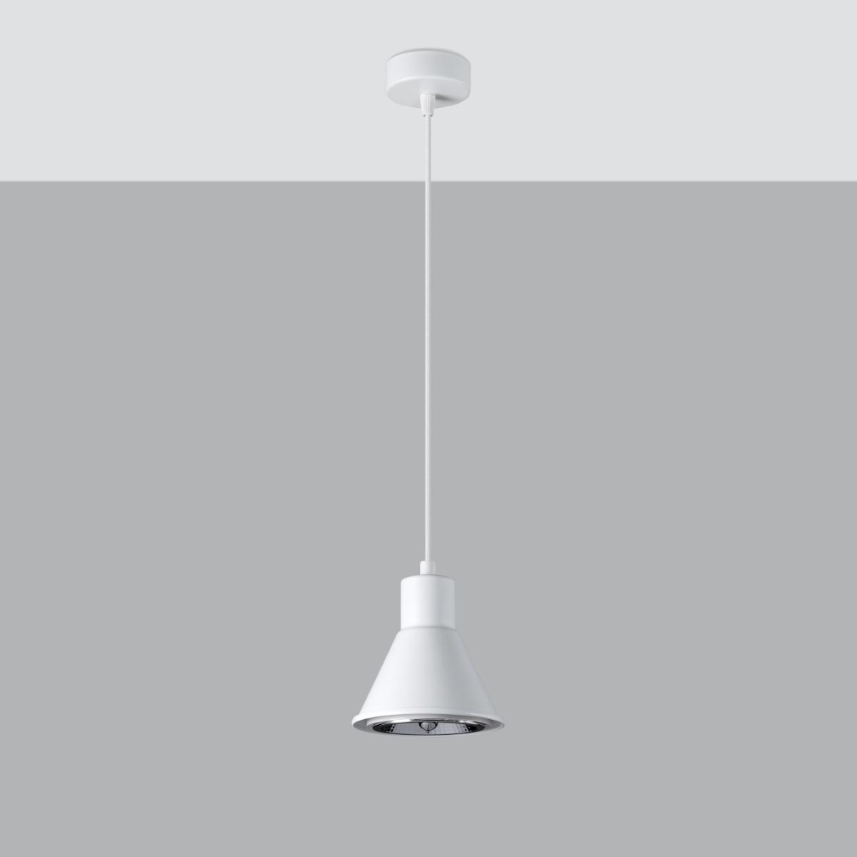 Lampa wisząca TAZILA 1 biała 120x14x14cm nowoczesna ES111 do salonu nr. 2