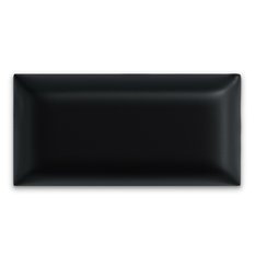 Panele tapicerowane 100x20 na ścianę eko skóra czarny - Miniaturka zdjęcia nr 2