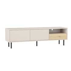 Szafka RTV LOLA 110x60x40 cm ze schowkiem do salonu dąb artisan kaszmir - Miniaturka zdjęcia nr 4