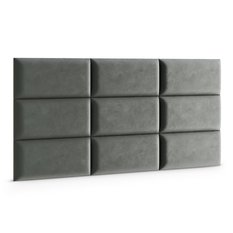 Panele tapicerowane 70x30 na ścianę magic velvet szary - Miniaturka zdjęcia nr 3