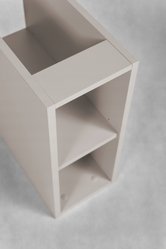 Szafka łazienkowa 100x46x60,7 cm wisząca pod umywalkę regał kaszmir klepka jodełka mdf do łazienki - Miniaturka zdjęcia nr 8