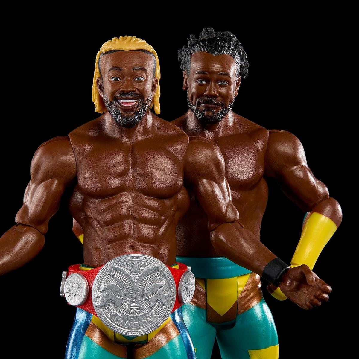 Ruchome figurki xavier woods kofi kingston wwe championship showdown 2-pak dla dziecka nr. 5