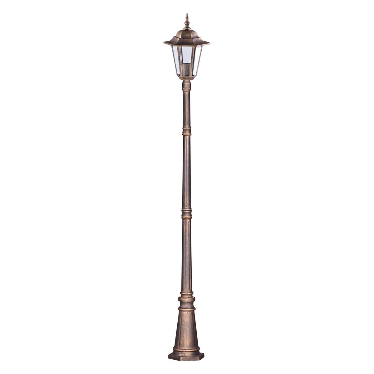 Lampa ogrodowa stojąca K-7064A/1 / STANDARD 27x230x27 cm do ogrodu czarny/złoty nr. 1