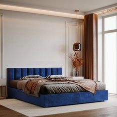 Panele tapicerowane 70x15 na ścianę magic velvet granatowy - Miniaturka zdjęcia nr 5