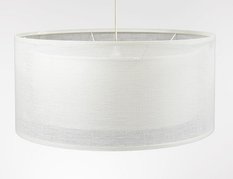 Lampa wisząca DUO 50cm  LEN LIGHT kremowa do salonu  - Miniaturka zdjęcia nr 5