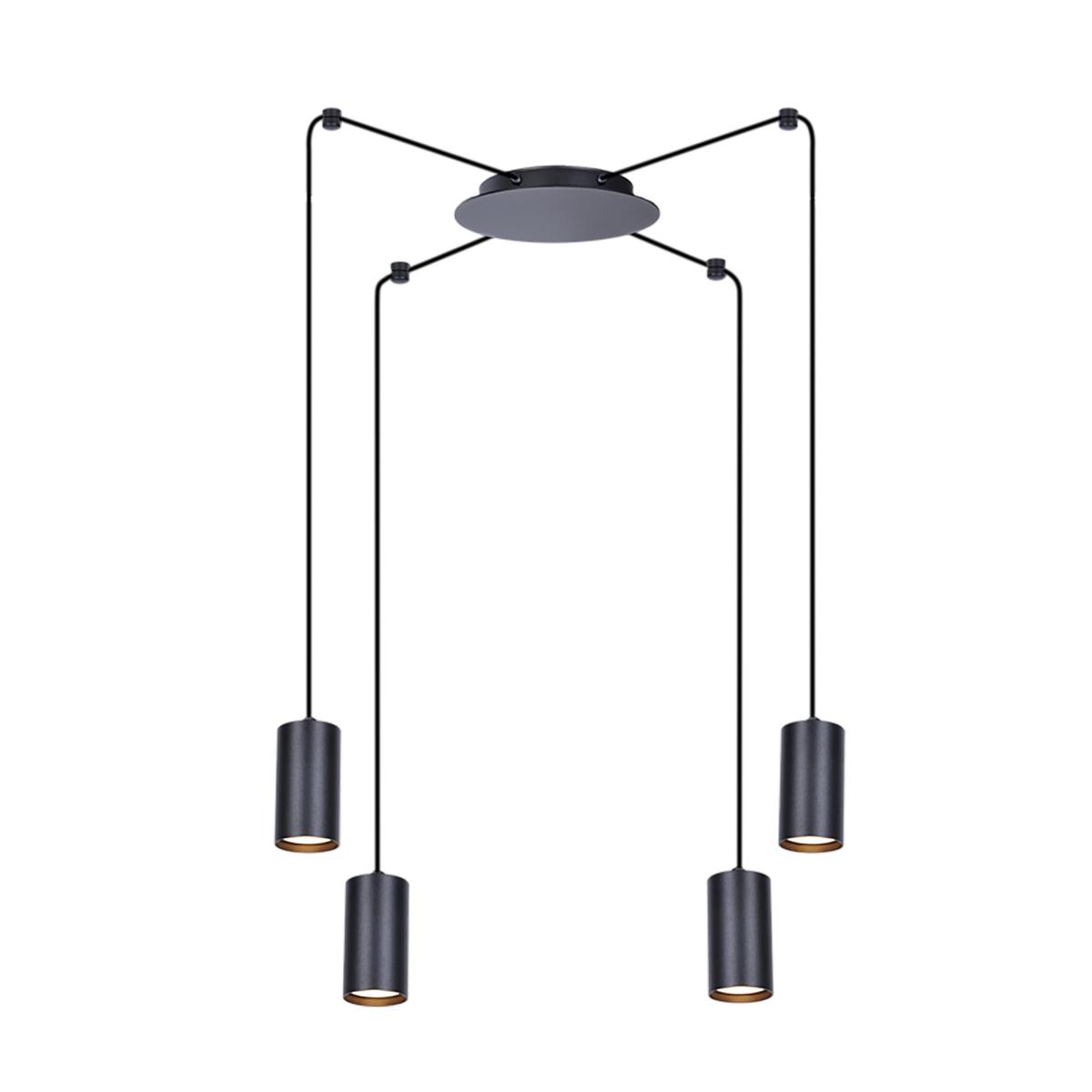 Lampa wisząca K-4897 PUERTO 400x200x18 cm do salonu lub pokoju czarny