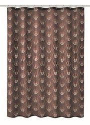 Kleine Wolke Bow Tekstylna Zasłona prysznicowa brązowy 180x200 cm