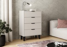 Komoda Scandi 102,5x70x39 cm do salonu sypialni slim kaszmir - Miniaturka zdjęcia nr 2