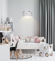 Lampa dziecięca ZAJĄCZEK SWEET DREAMS biała do pokoju dziecka - Miniaturka zdjęcia nr 10