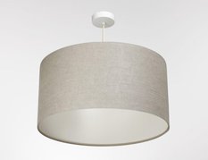 Lampa wisząca 40cm LEN LIGHT beżowa do salonu - Miniaturka zdjęcia nr 5