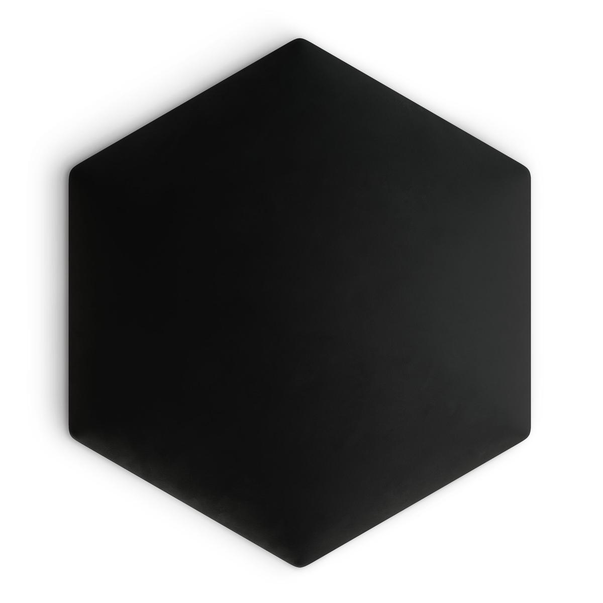 Panele tapicerowane 35x40 hexagon magic velvet czarny nr. 2