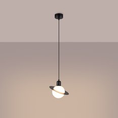 Lampa wisząca HYPERION 1 czarny 125x20x20cm nowoczesna G9 do salonu - Miniaturka zdjęcia nr 3