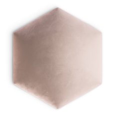 Panele tapicerowane 26x30 hexagon magic velvet pudrowy róż - Miniaturka zdjęcia nr 2