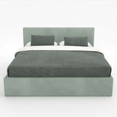 Łóżko tapicerowane do sypialni 180x200x88 cm podwójne z pojemnikiem basic miętowe  - Miniaturka zdjęcia nr 11