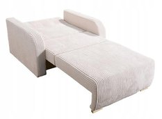 Sofa Lili 85x103x97 cm z funkcją spania do salonu rozkładana sztruks kremowa - Miniaturka zdjęcia nr 7