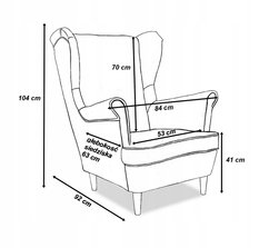 Sofa Uszak + 2 fotele zestaw szampański jasny beż - Miniaturka zdjęcia nr 8