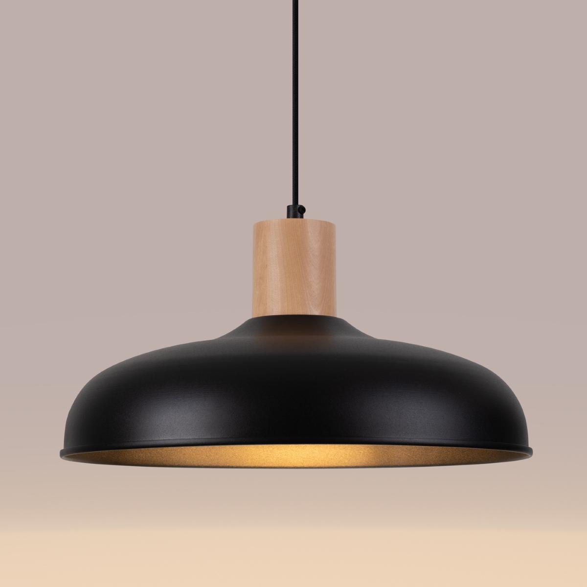 Lampa wisząca INDY czarna 120x38x38cm nowoczesna E27 do salonu nr. 9