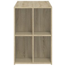  Biurko 102x50x75cm z praktycznymi półkami dąb sonoma do biura gabinetu lub pokoju - Miniaturka zdjęcia nr 5