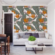 Tapeta Egzotyczna, Dekoracja w Stylu Nowoczesnym, Bananowiec - Miniaturka zdjęcia nr 4