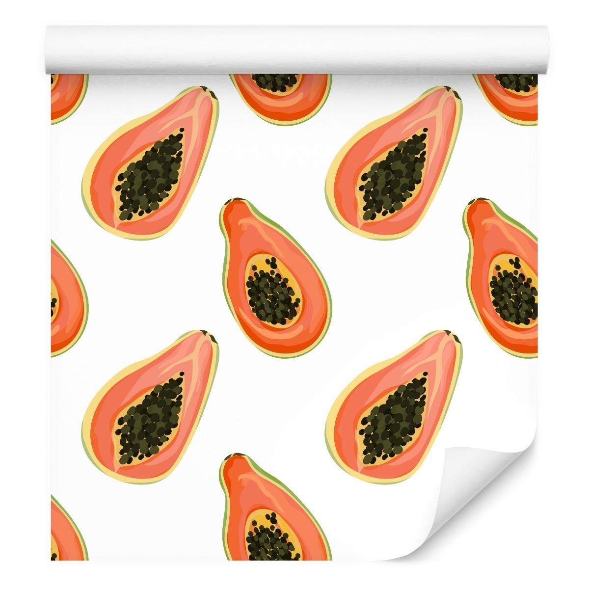 Tapeta Do Kuchni OWOCE Papaja Akwarela Dekoracja  nr. 4