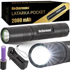 Latarka akumulatorowa taktyczna LED Heckermann W69