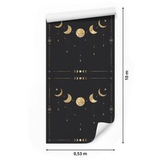 Tapeta Do Sypialni Styl Glamour Fazy KSIĘŻYCA Wzór  - Miniaturka zdjęcia nr 2