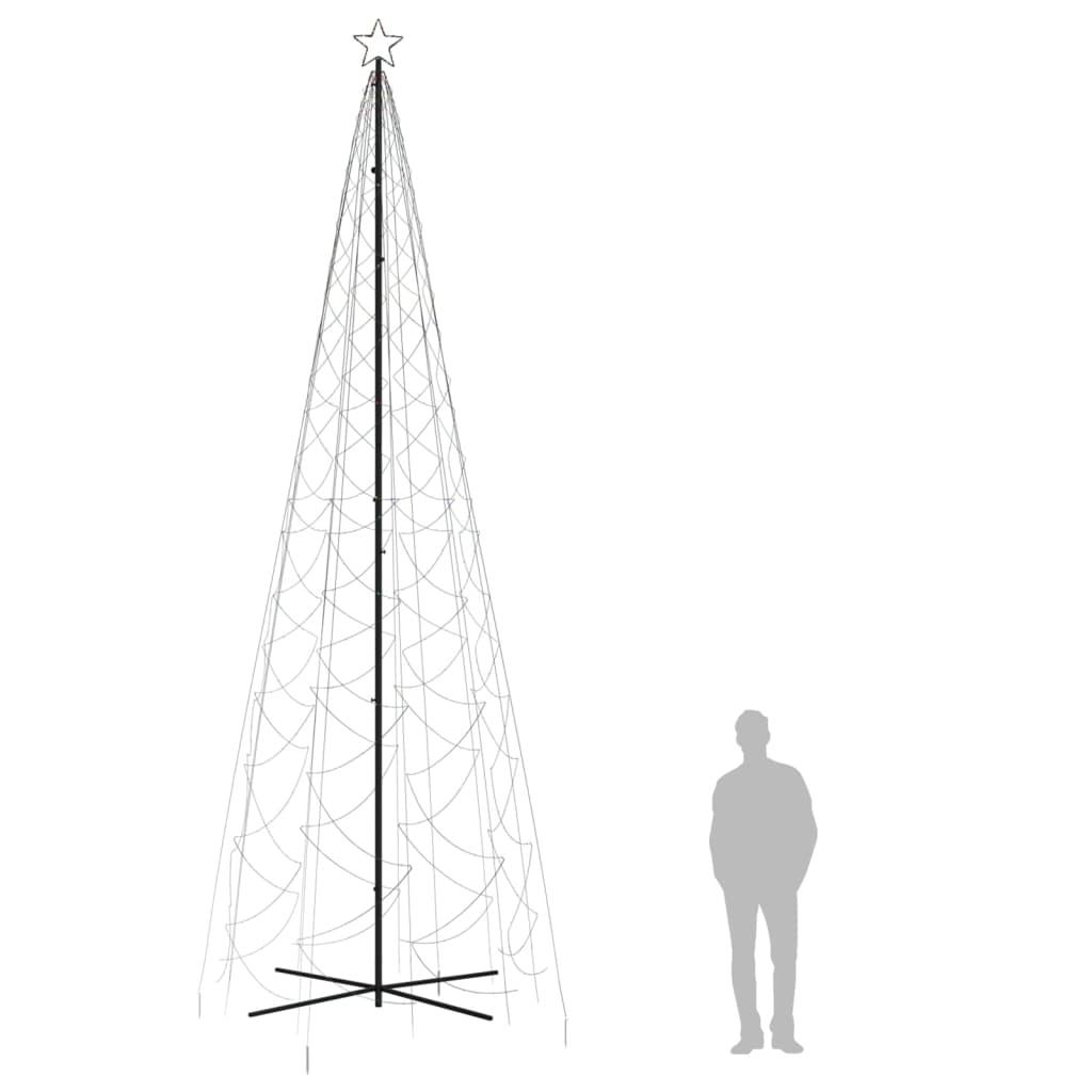 Choinka stożkowa 160x500 cm 1400 kolorowych LED świąteczna do ogrodu nr. 9