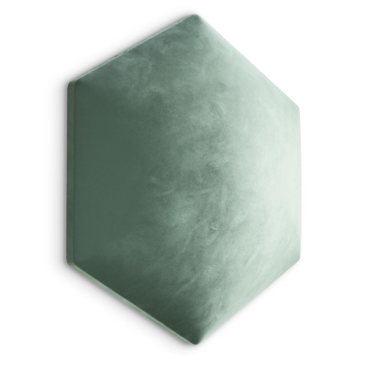 Panele tapicerowane 35x40 hexagon magic velvet miętowy