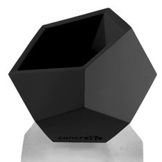 Donica Square Geometric Black Matt Poli 12 cm - Miniaturka zdjęcia nr 2