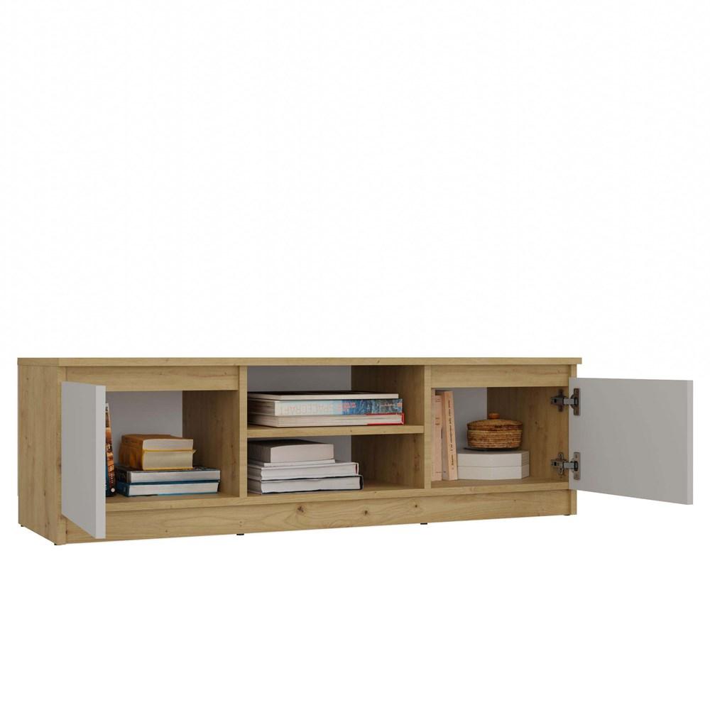 Szafka RTV Malwa 36x120x40 cm do salonu dąb artisan kaszmir beż nr. 12