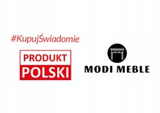 Szafka nocna MONODIS 40x46x40 cm do sypialni biała front czarny - Miniaturka zdjęcia nr 9