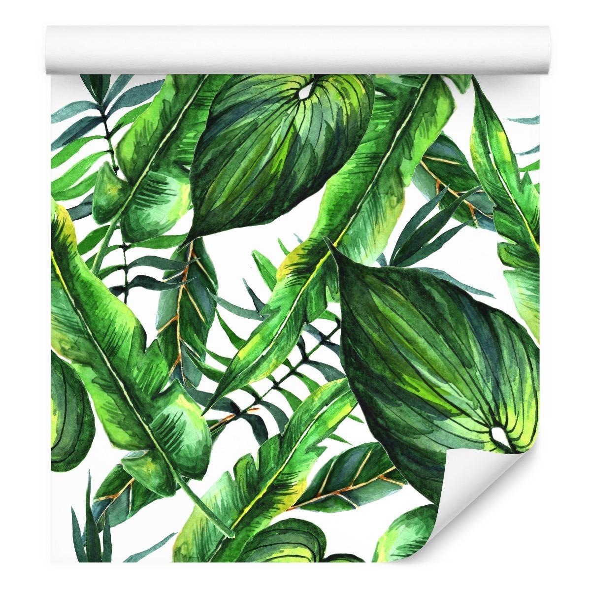Tapeta Do Salonu LIŚCIE Tropikalne Natura Malunek  nr. 7