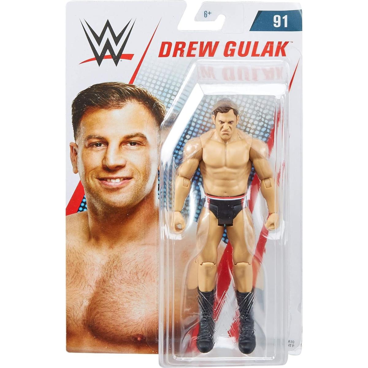 Ruchoma figurka drew gulak gcb38 wwe wrestling seria 91 mattel oryginalna dla dziecka nr. 2