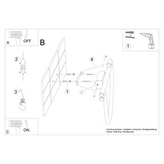 Kinkiet GALAKSE czarny LED 2700-6500K 90x7.5x36cm nowoczesna lampa LED do salonu - Miniaturka zdjęcia nr 10