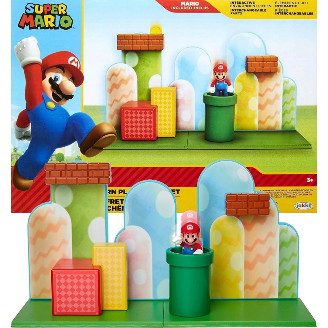 ZESTAW ACORN PLAINS PLAYSET + FIGURKA MARIO SUPER MARIO JAKKS PACIFIC 