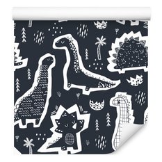 Tapeta Dla Chłopca DINOZAURY Szkic Komiks Ozdoba  - Miniaturka zdjęcia nr 5