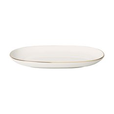 Talerz na pikle 20 cm przekąski Anmut Gold Villeroy & Boch biały do jadalni - Miniaturka zdjęcia nr 2